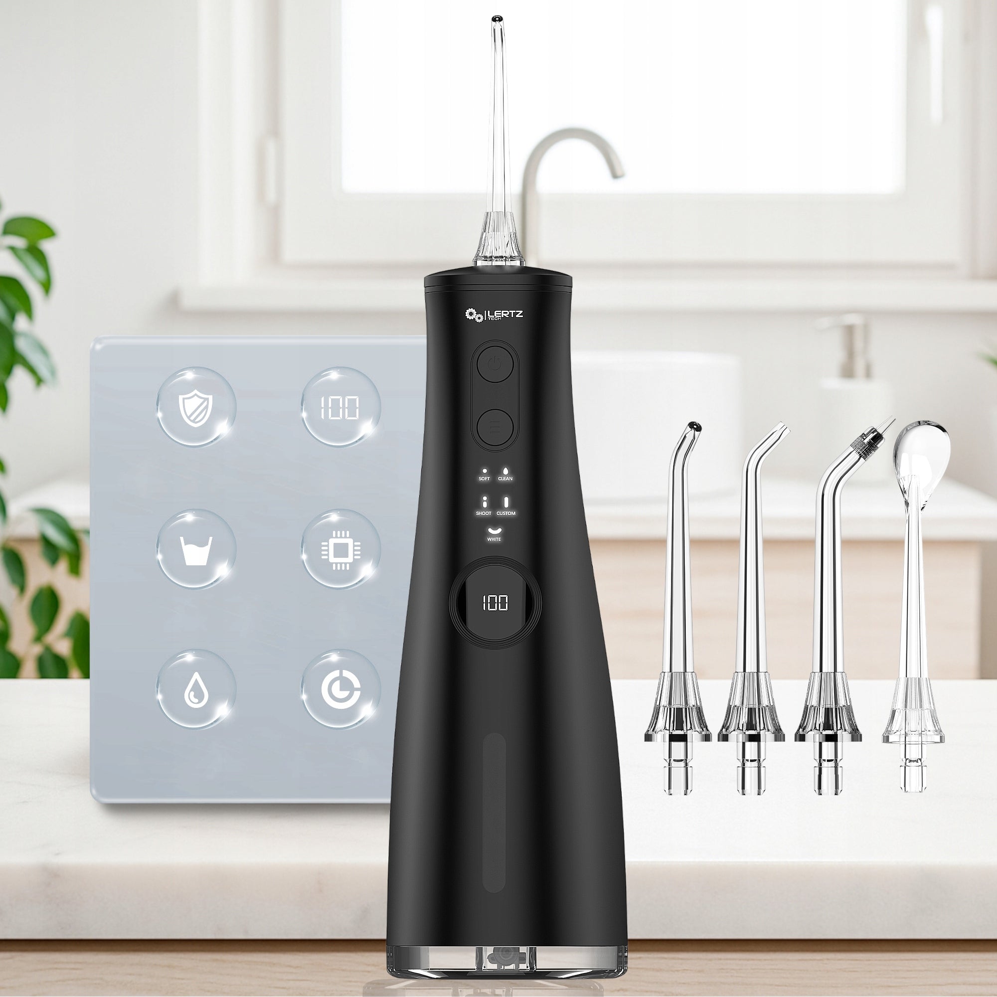 TOOTH IRRIGATOR 5 Modes + 4 Nozzles Wireless Professional SHOOT MODE Kind wireless