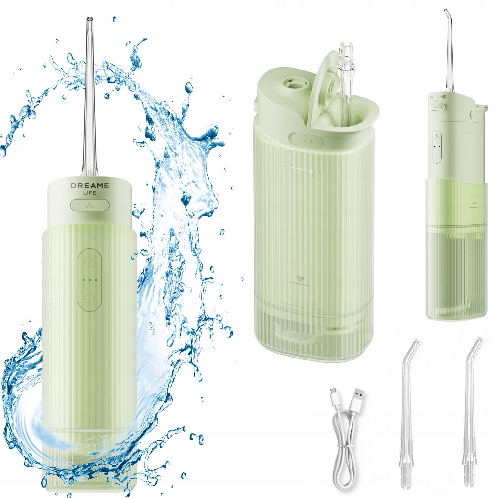 TOOTH IRRIGATOR DREAME T01 GREEN WIRELESS DENTAL 4 MODES