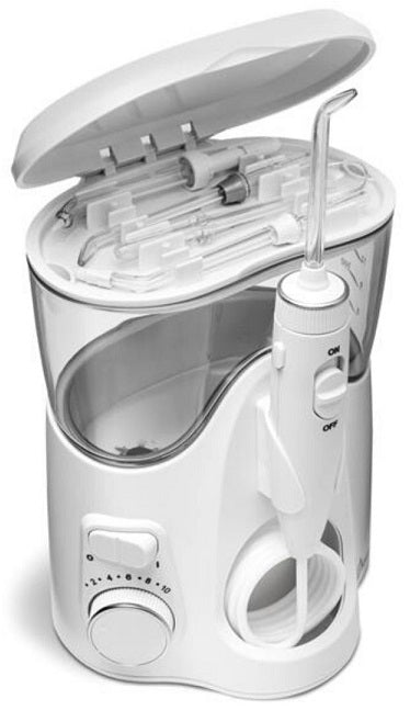 TOOTH IRRIGATOR WATERPIK WF-150 STRONG 10 LEVELS 6 NOZZLES 3 YEARS WARRANTY Color white