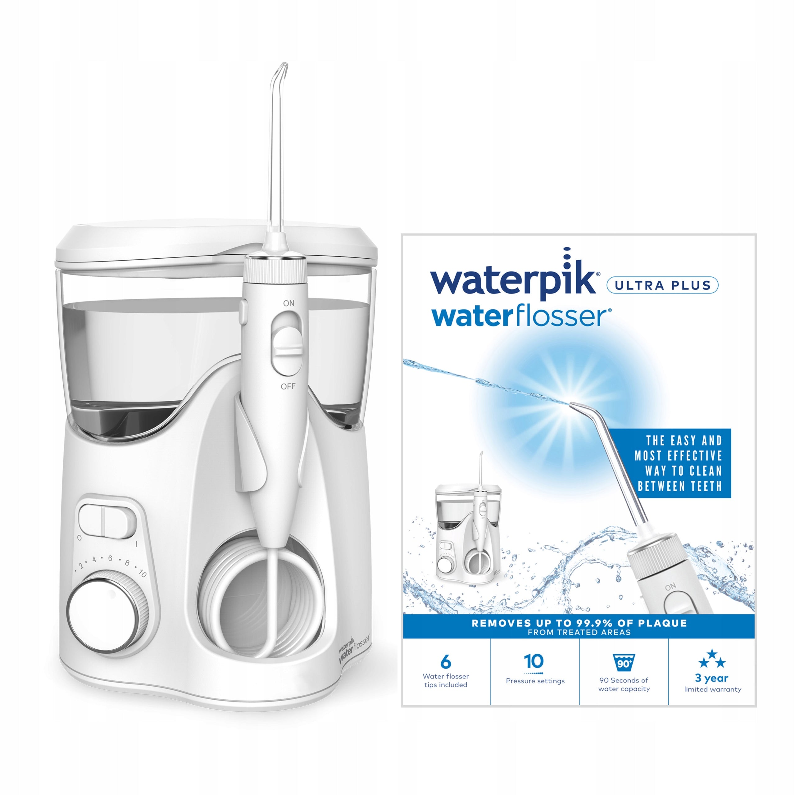 TOOTH IRRIGATOR WATERPIK WF-150 STRONG 10 LEVELS 6 NOZZLES 3 YEARS WARRANTY
