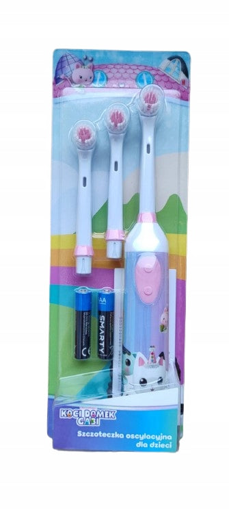 TOOTHBRUSH Koci Domek Gabi + 3 tips BLUE