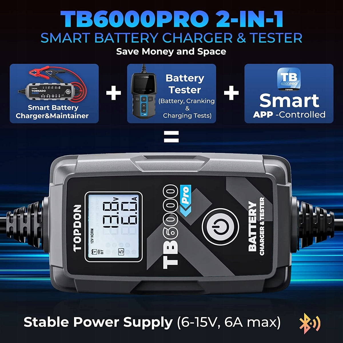 TOPDON nabíječka a tester autobaterie TB6000Pro Brand Topdon