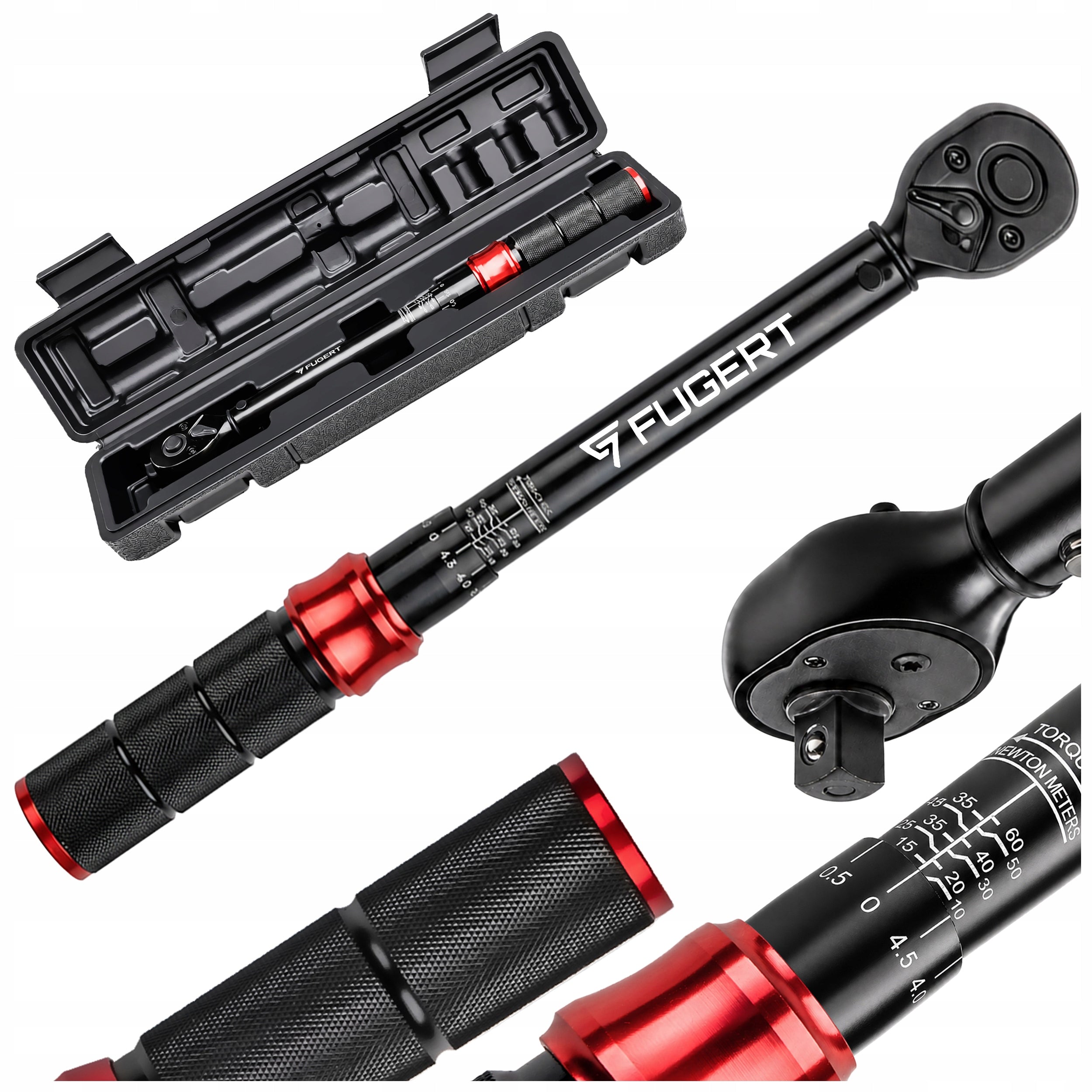 TORQUE WRENCH 3/8" 10-60Nm WITH CALIBRATION CERTIFICATE + SUITCASE