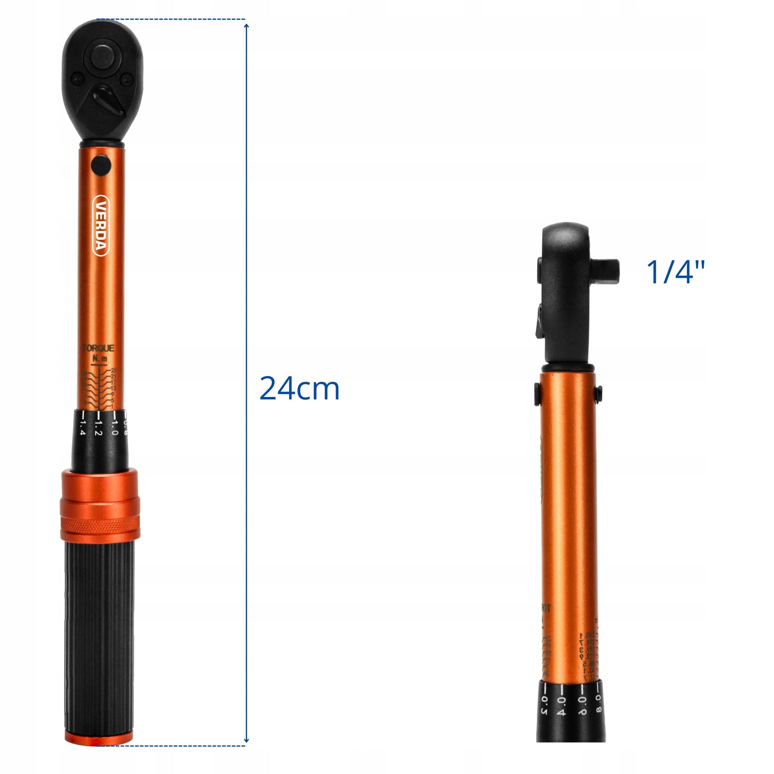 TORQUE WRENCH TORQUE MONITOR WITH CANDLE LOCK 1/4" 1-25Nm SUITCASE Packaging status original