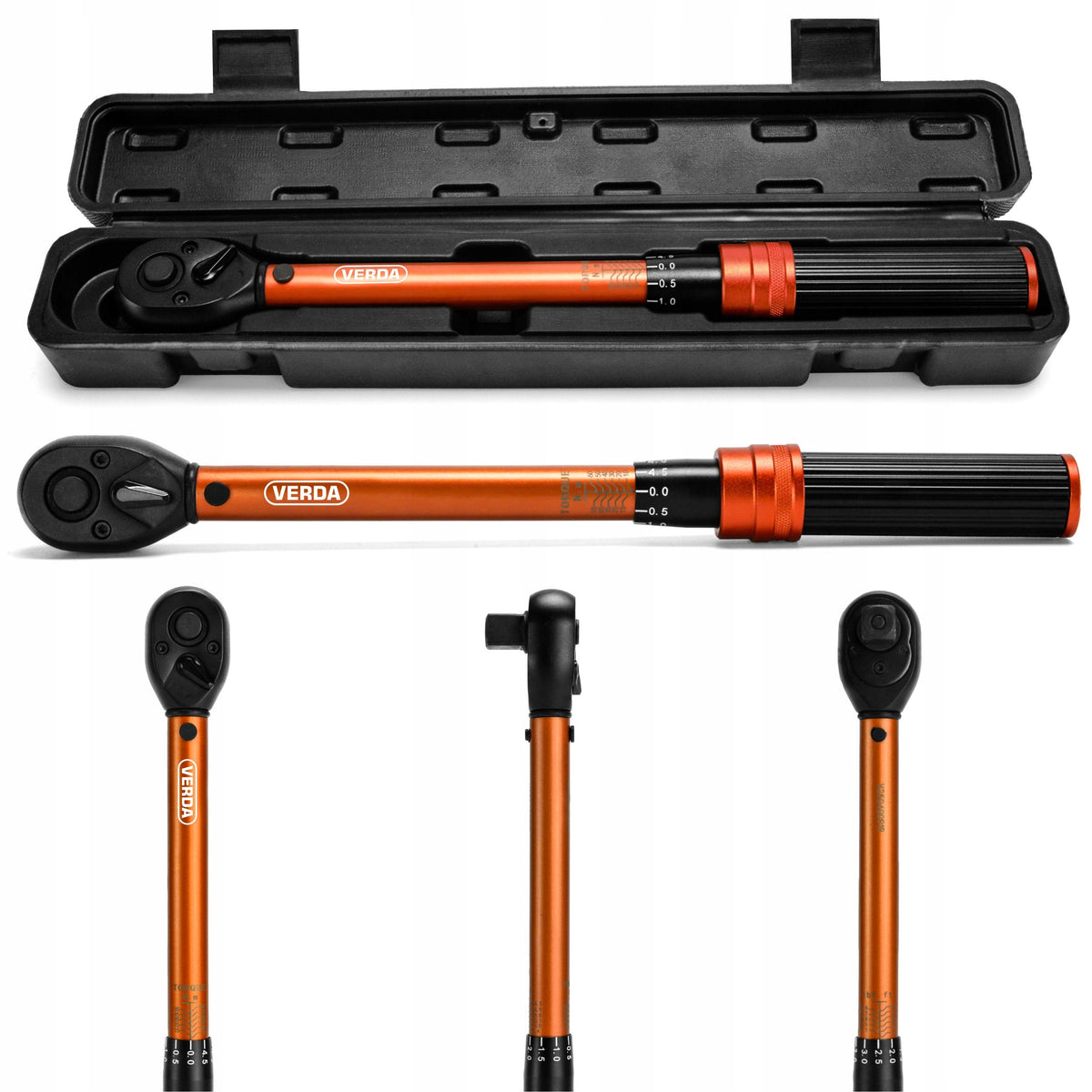 TORQUE WRENCH WITH 1/2" LOCK 10-60Nm FOR CANDLES SUITCASE CASE Packaging status original