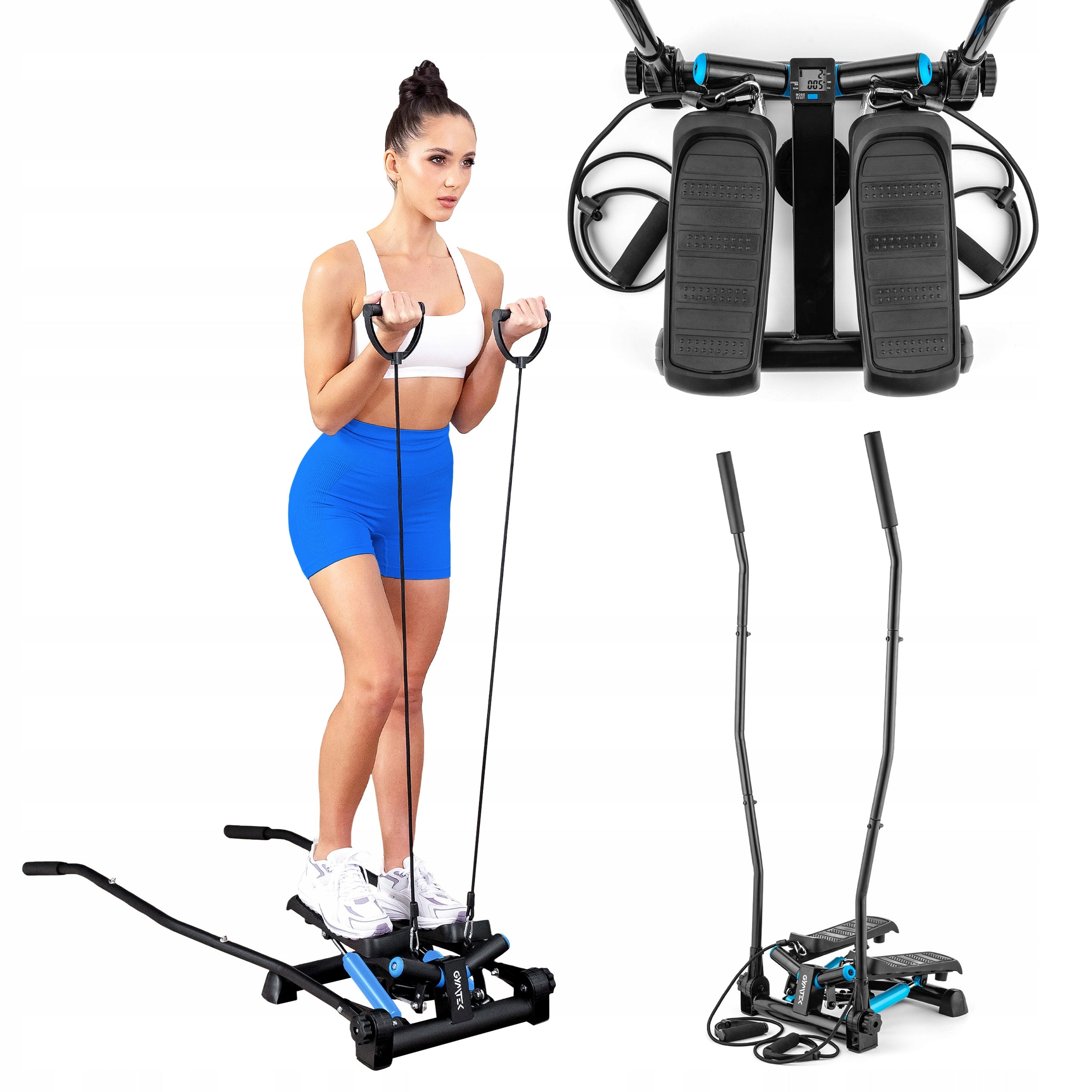 TORSION STEPPER FOR EXERCISES WITH ARMS AND LINKS COUNTER XST700 GYMTEK