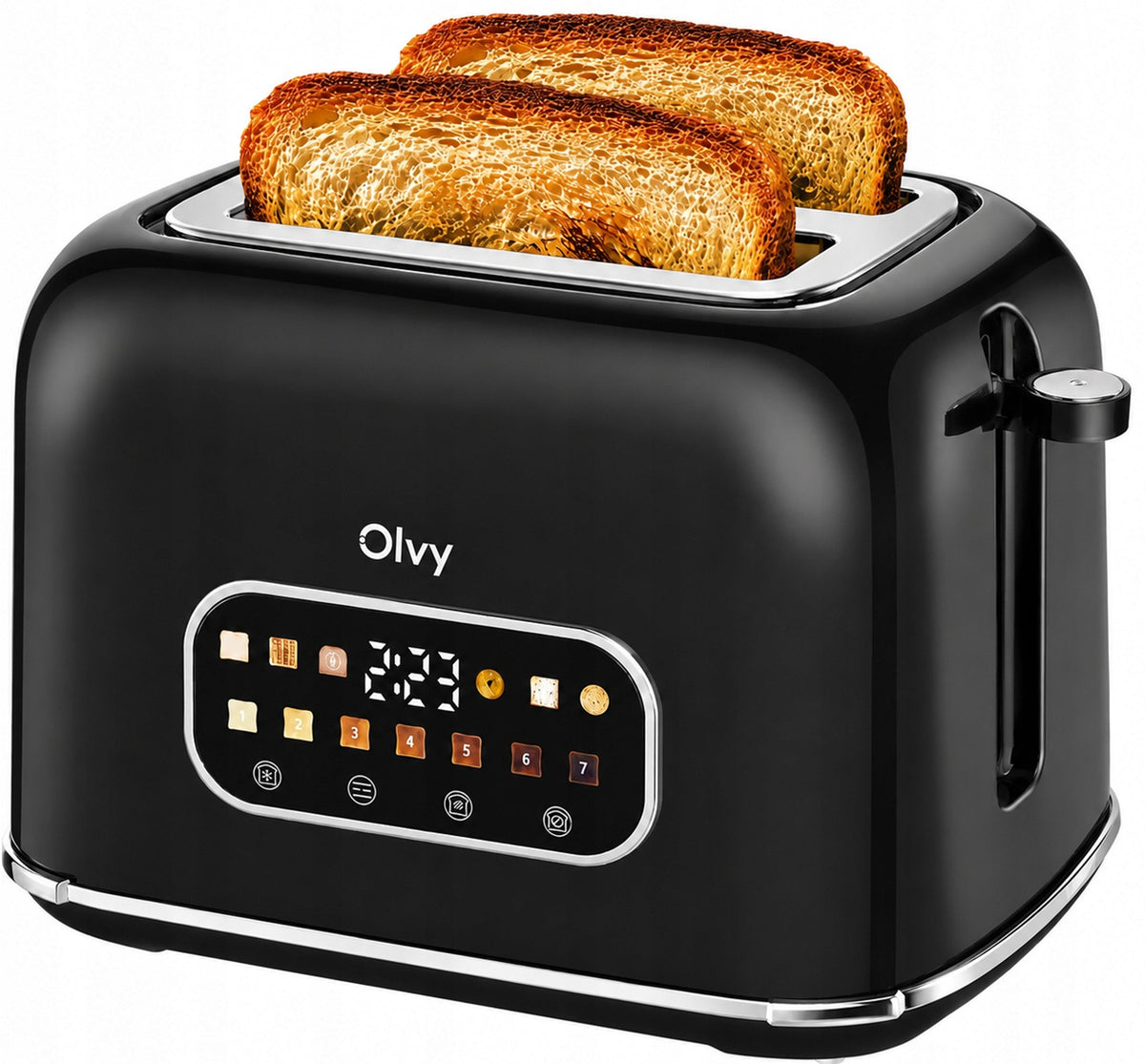 TOSTER CYFROWY Z EKRANEM DOTYKOWYM LCD 900W PRAKTYCZNY 7 POZIOMÓW OLVY Manufacturer code Smart Toster