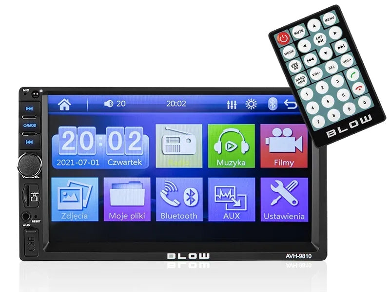TOUCH CAR RADIO MULTIMEDIA STATION 2DIN 7' BT SD AUX USB REMOTE CONTROL Brand Blow