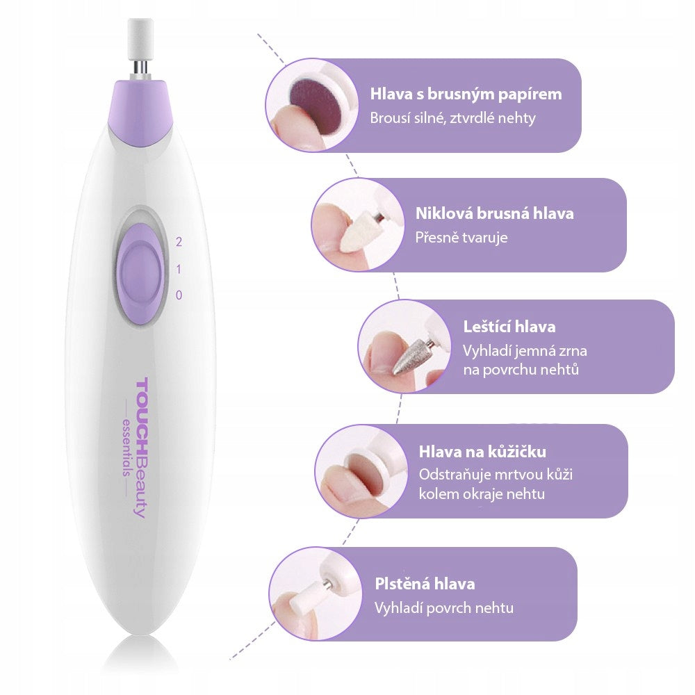 TOUCHBeauty 1039 Bruska na manikúru a pedikúru 5v1 Brand TOUCHBeauty