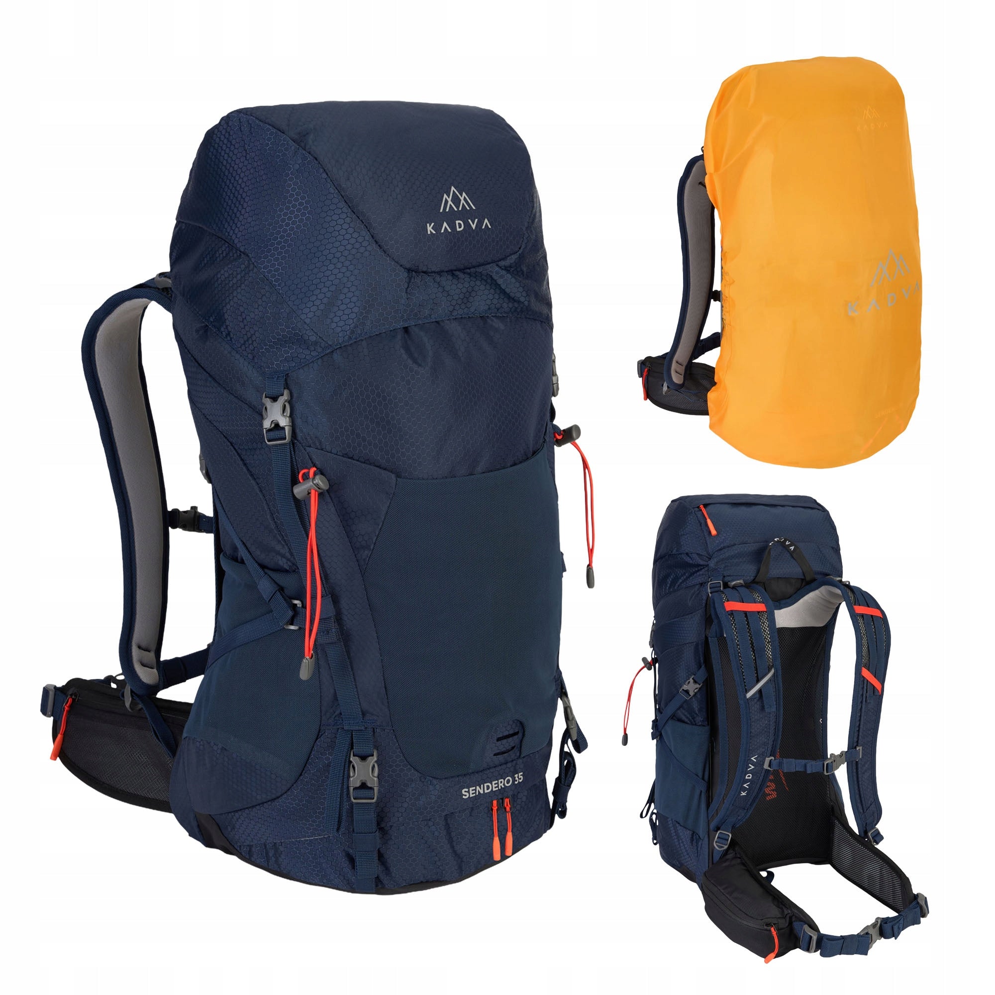 TOURIST BACKPACK KADVA SANDERO 35l BLUE MOUNTAIN TREKKING COVER