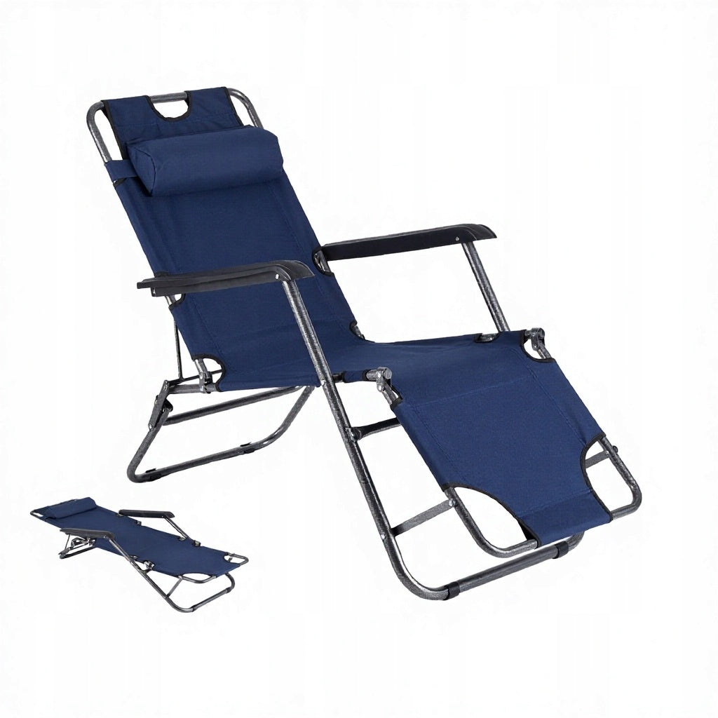 TOURIST BEACH CHAIR NAVY BLUE Packaging status original