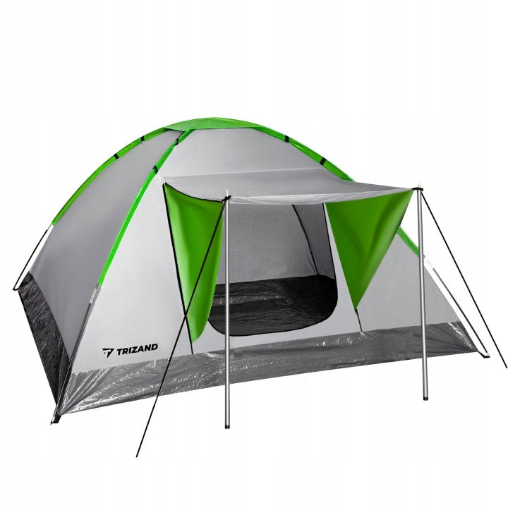 TOURIST CAMPING TENT 4 PERSONS FAMILY LARGE XXL CANOPY TRIZAND Brand no brand