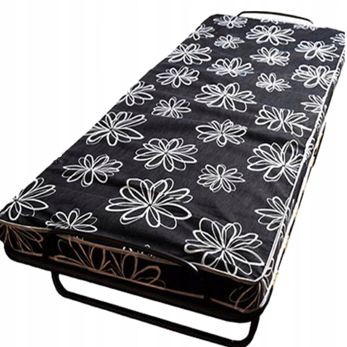 TOURIST FOLDING BED STRONG FIELD WITH MATTRESS 80X190CM 120KG PORTABLE