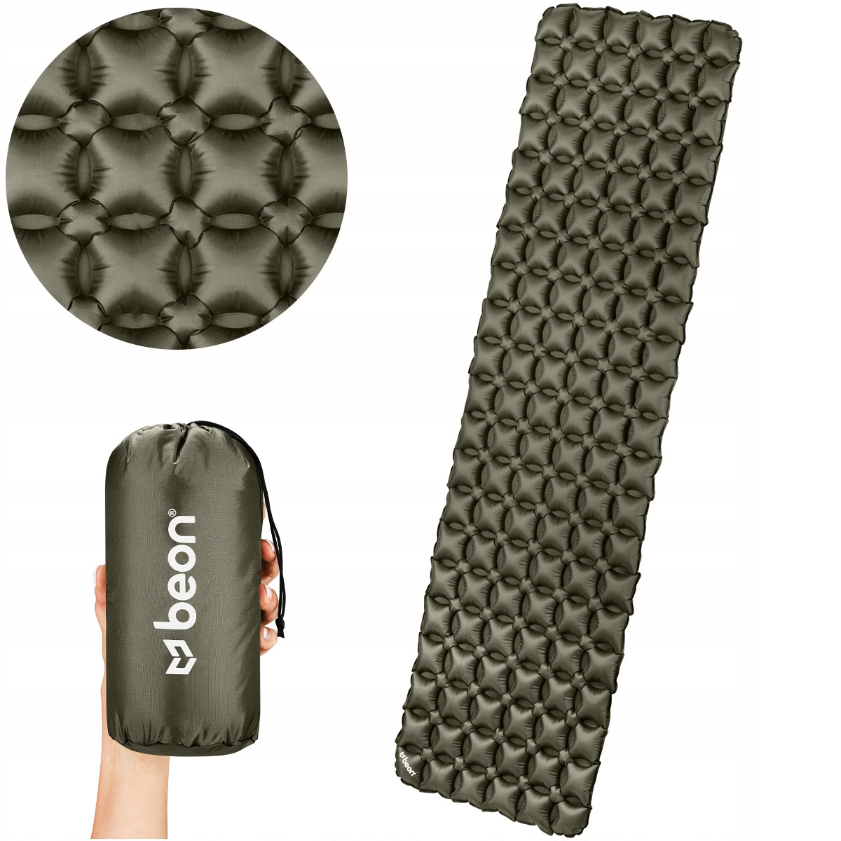 TOURIST MAT INFLATABLE MAT PUMPED FOR SLEEPING FOR TENT LIGHT