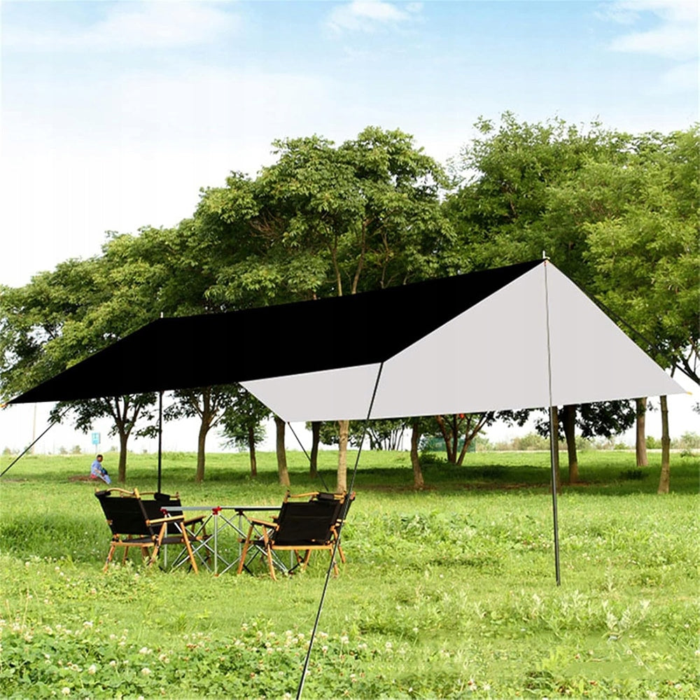 TOURIST TARP CAMPING SHEET 3-4 PEOPLE UV CAMPING RAIN Packaging status original