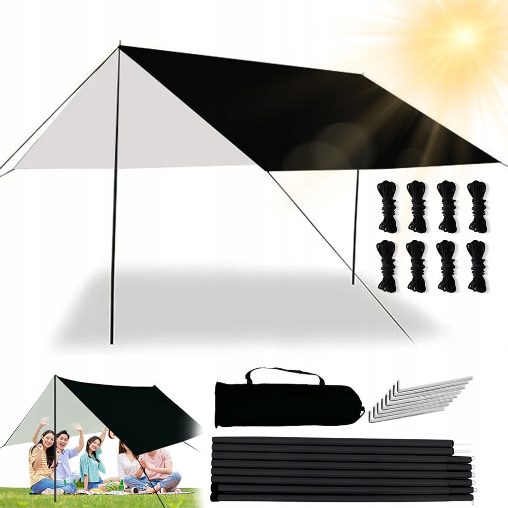 TOURIST TARP CAMPING SHEET 3-4 PEOPLE UV CAMPING RAIN