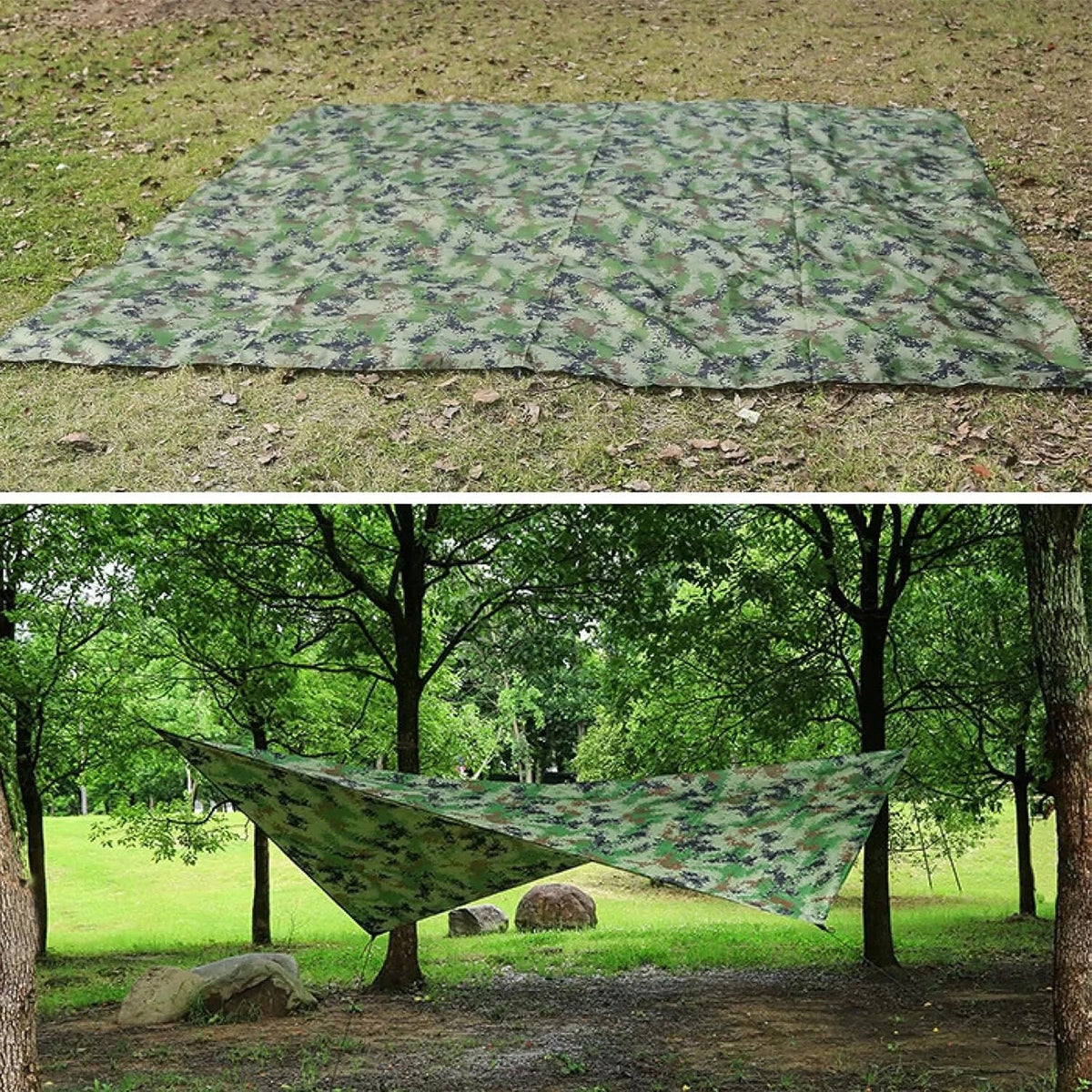 TOURIST TARP SUN CAMPING SHEET LIGHTWEIGHT WATERPROOF 3X3M Packaging status original