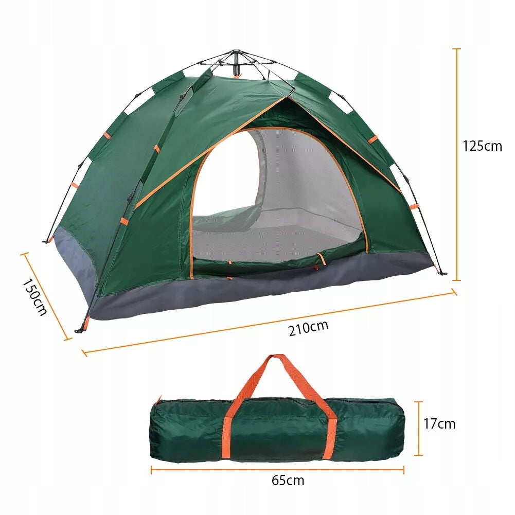 TOURIST TENT FOR 2-3 PERSONS, FAMILY CAMPING, WATERPROOF, CAMPING Manufacturer code namiot kempingowy