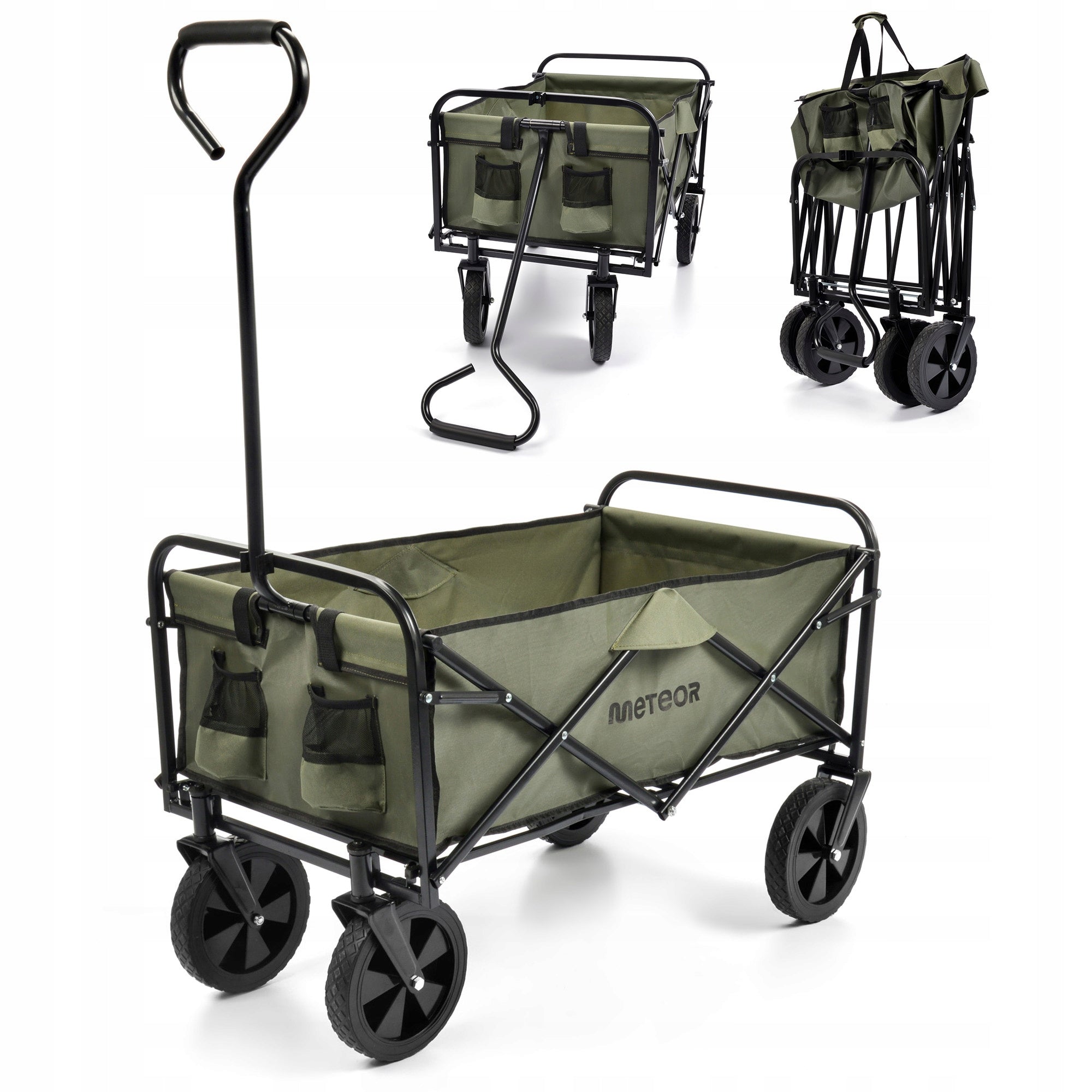 TOURIST TRANSPORT TROLLEY FOLDING METEOR for beach compact solid Packaging status original