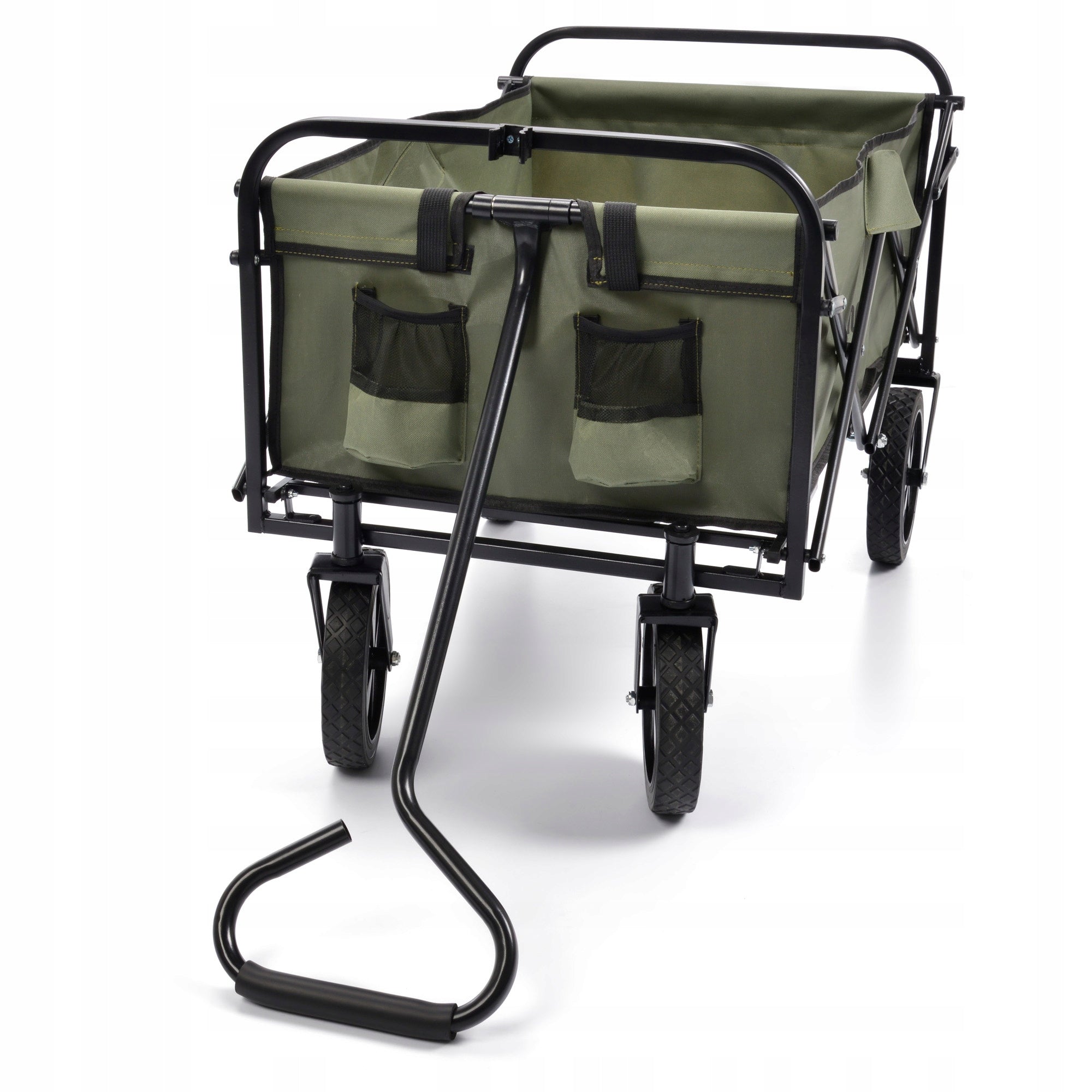 TOURIST TRANSPORT TROLLEY FOLDING METEOR for beach compact solid Wheels number 4