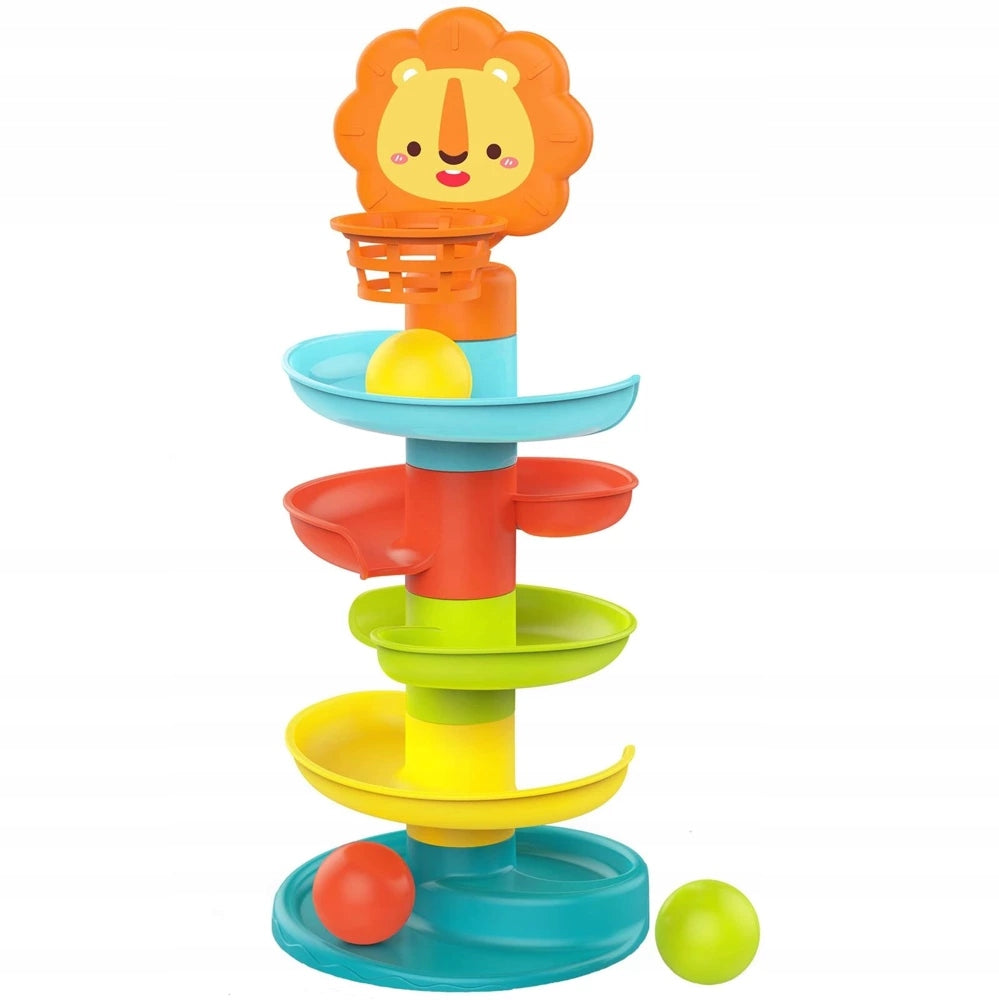 TOWER WITH BALLS Track for balls SLIDE balls +BASKET rattle Brand NORIMPEX