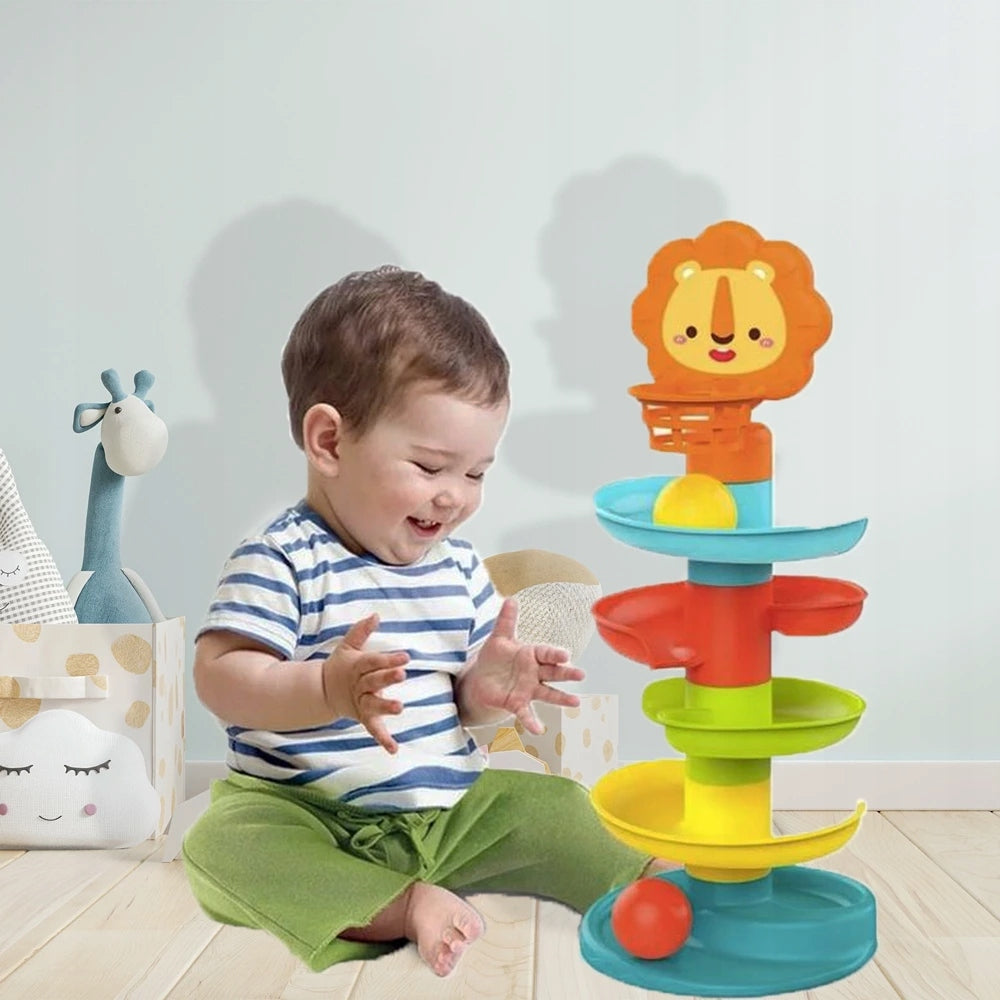 TOWER WITH BALLS Track for balls SLIDE balls +BASKET rattle Manufacturer code 1008104