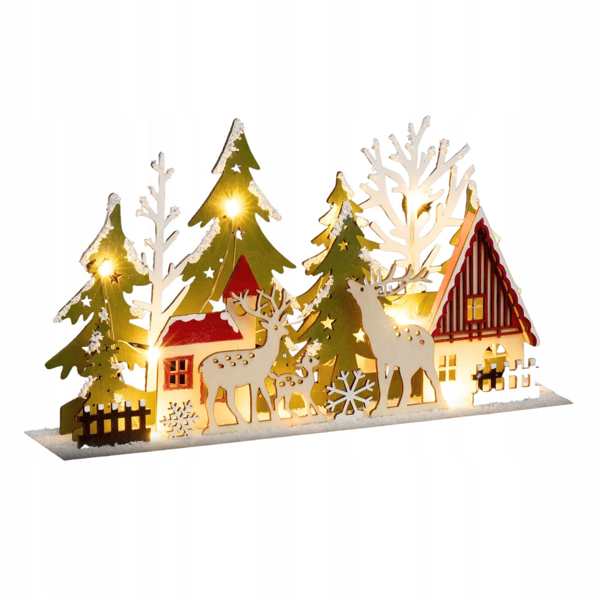 TOWN CHRISTMAS SCENE 13 LED 30X6X17 CM