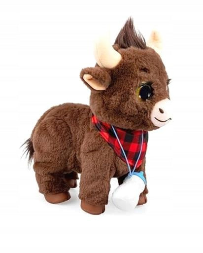 TOY BULL EDZIO INTERACTIVE TALKING STUFFED ANIMAL 18M+ DUMEL DD30870