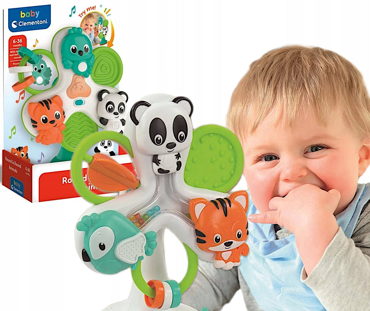 TOY CAROUSEL WITH ANIMALS SOUNDS FOR A CHILD CLEMENTONI