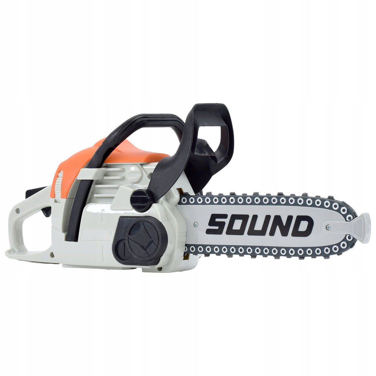 TOY CHAINSAW for Kids Movable Chain Sounds Batteries Manufacturer code BEZPIECZNA PIŁA PILARKA DLA DZIECI