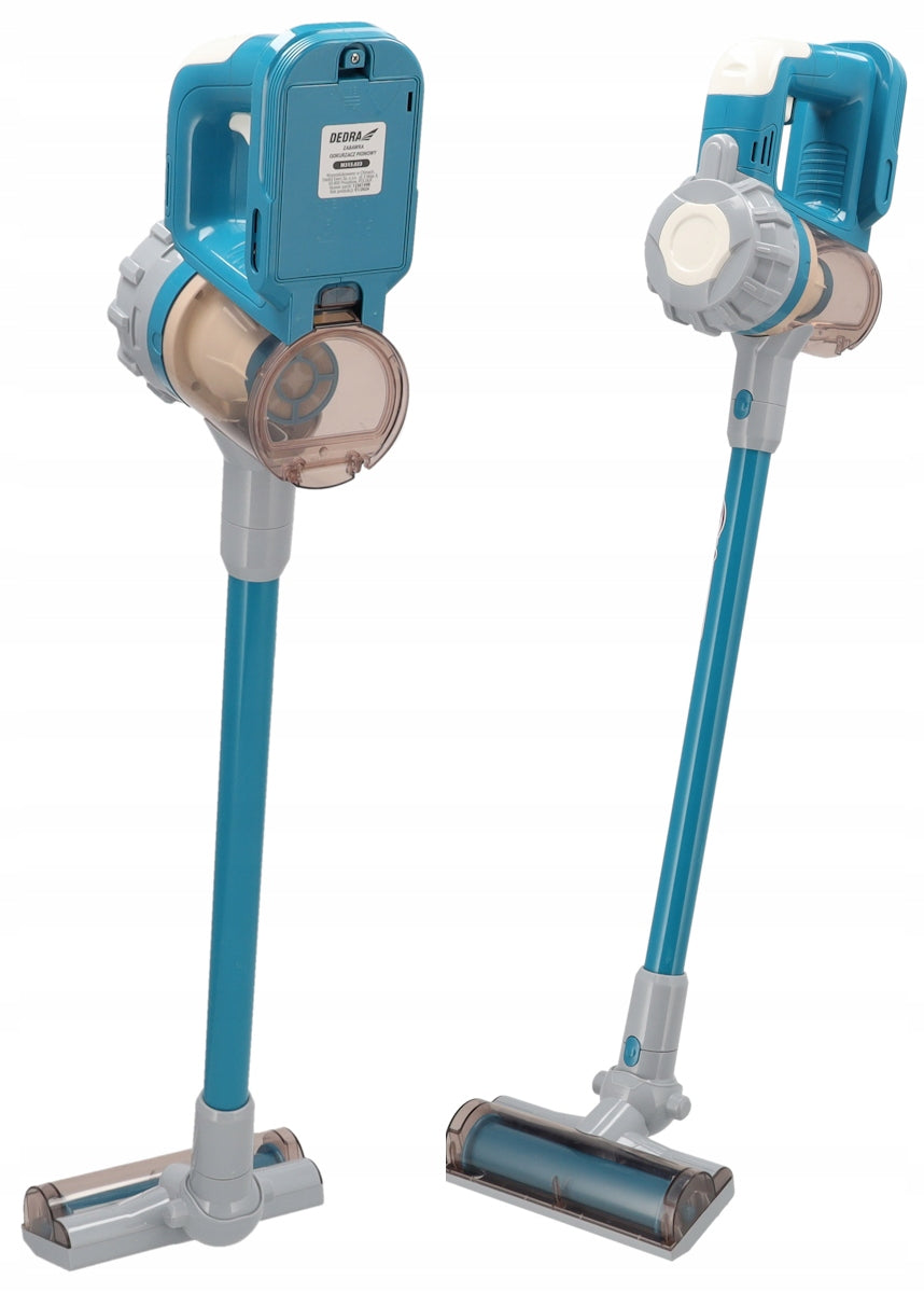 TOY Creative DEDRA Kids VERTICAL VACUUM CLEANER Suction Sound for Baby Color blue