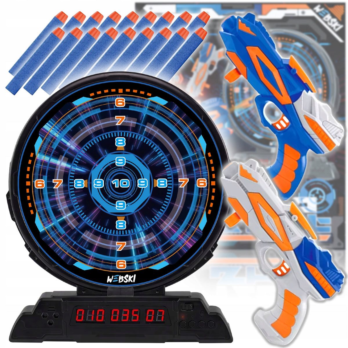 TOY ELECTRONIC SHIELD FOR PLAYING SHOOTING RANGE SOUND TARGET POINT GUNS