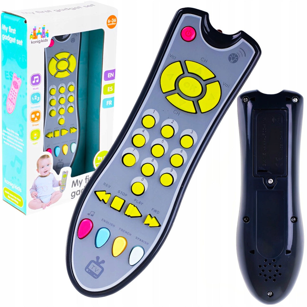 TOY INTERACTIVE REMOTE CONTROL LANGUAGE BUTTONS FOR KIDS WITH MUSIC