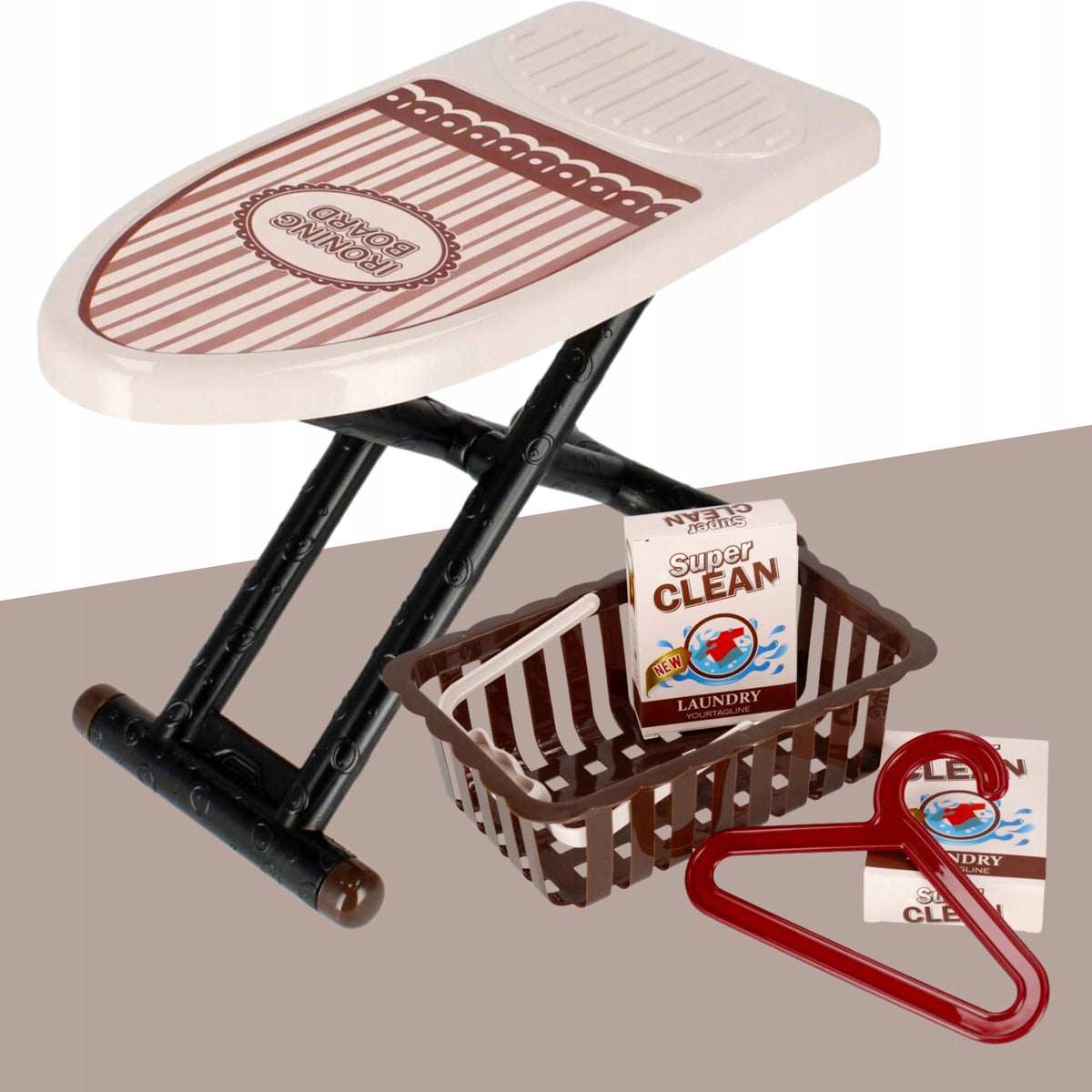 TOY IRON WITH IRONING BOARD AGD SET AKCESORIA FOR GIFT EAN (GTIN) 5905630300948
