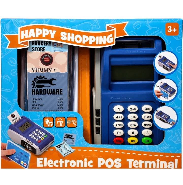 TOY PAYMENT TERMINAL CREDIT CARD SOUND RECEIPT FOR CHILDREN SHOP Brand Luxma