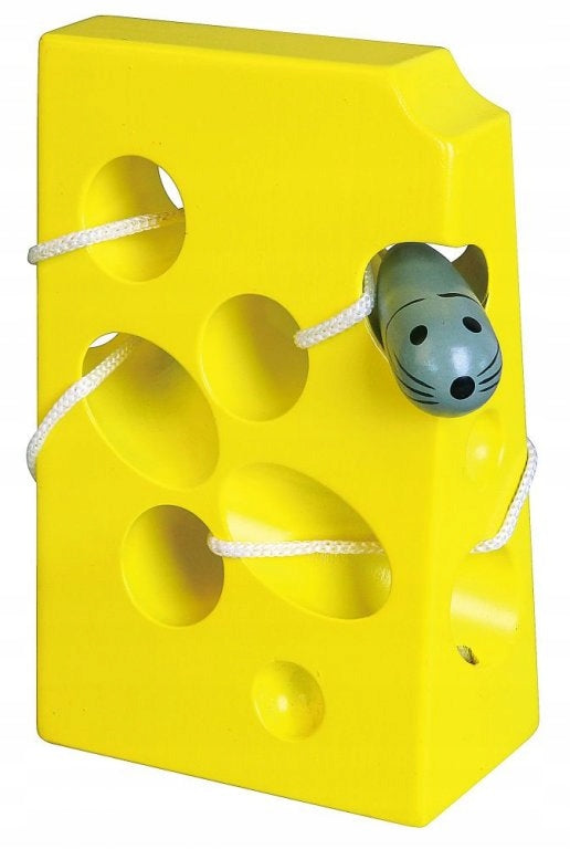 TOYS FOR CHILDREN, 3 YEARS OLD, MOTOR INTERACTION GAME CHEESE WITH A MOUSE, LABYRINTH