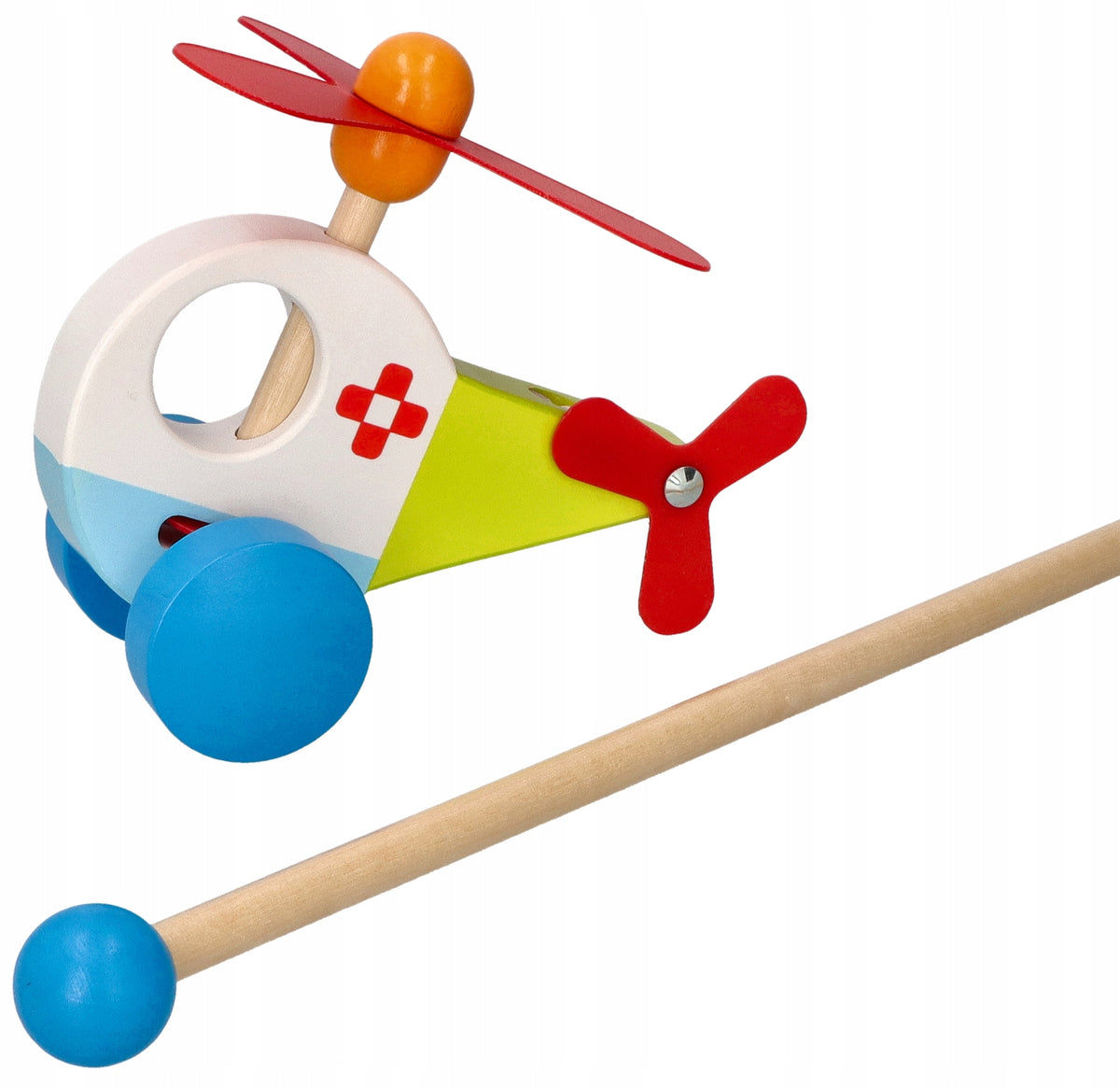 TOYS FOR TODDLERS PUSH HELICOPTER ON STICK TOY STORE Color multicolor