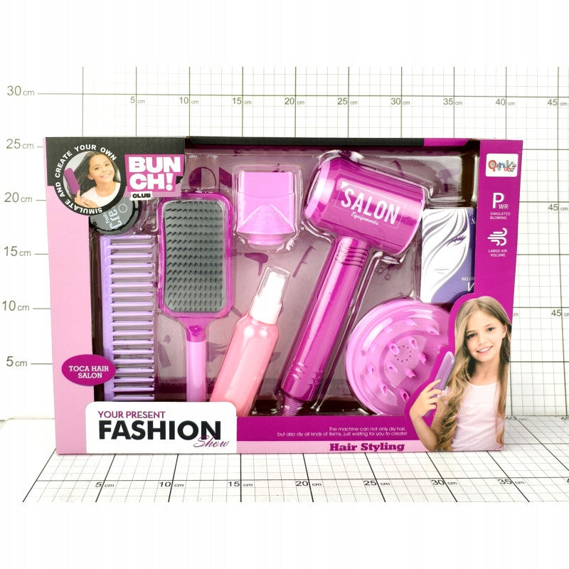 TOYSTAR HAIRDRESSER SET Battery Operated Dryer Accessories Beauty Salon for Brand Dromader