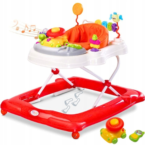 TOYZ WALKER EDUCATIONAL TOYZ STEPP SWIVEL SEAT 360 DEGREES RED