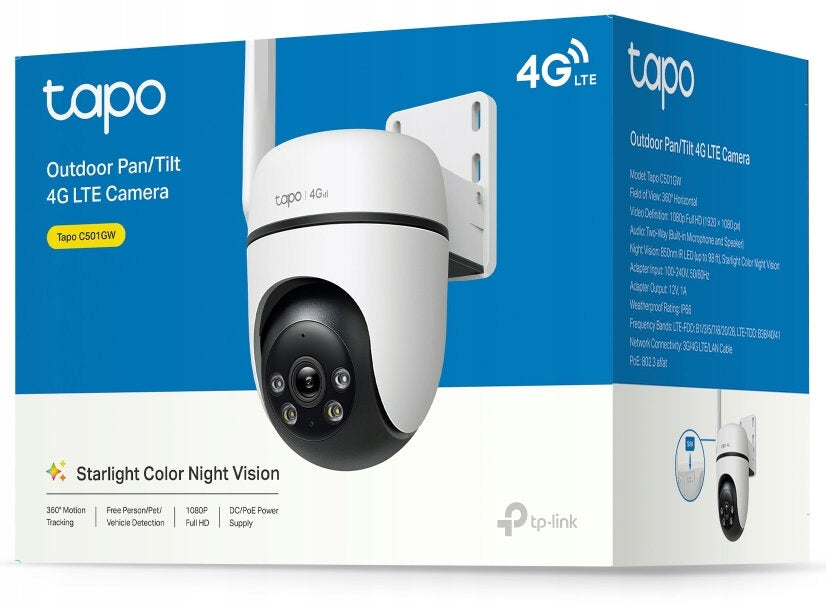 TP-LINK Tapo C501GW Outdoor Camera, LTE/LAN, Rotating Camera Certificates of conformity CE