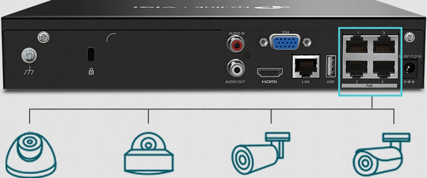 TP-LINK VIGI NVR1004H-4P RECORDER Brand Tp-Link