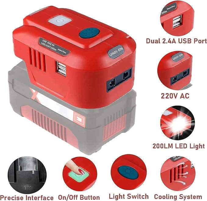 TPDL 150W Converter for Einhell 18V 230V USB LED Batteries Brand no brand