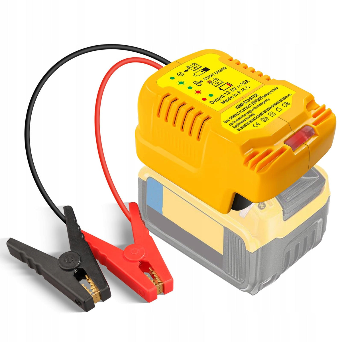 TPDL Car Start Dewalt 18V Adapter 12V 35L Motor Cable 11AWG