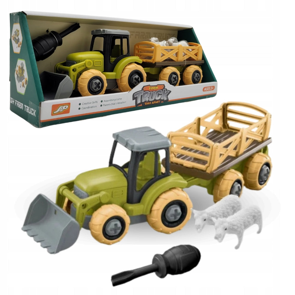 TRACTOR EKO for TWISTING with trailer and animals UNSCREWABLE SCREWDRIVER