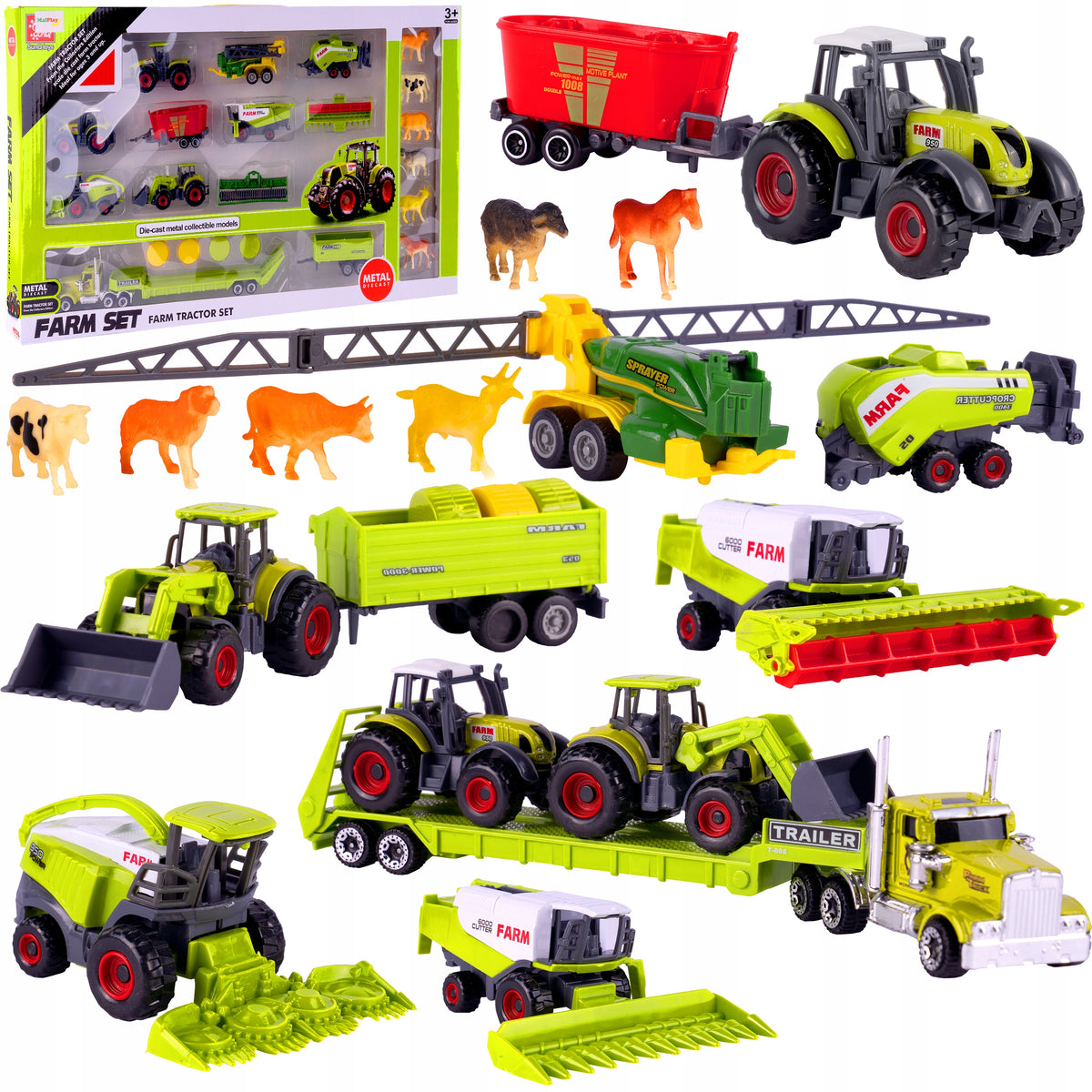 TRACTOR FARMER AGRICULTURAL MACHINERY SET FARMER FOR CHILDREN