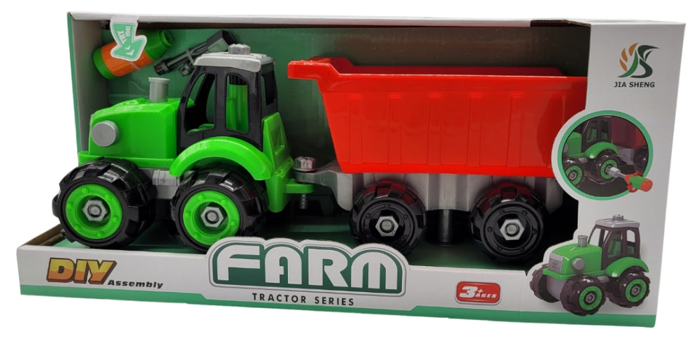 TRACTOR FOR UNSCREWING tool trailer TWISTED large set Packaging status original