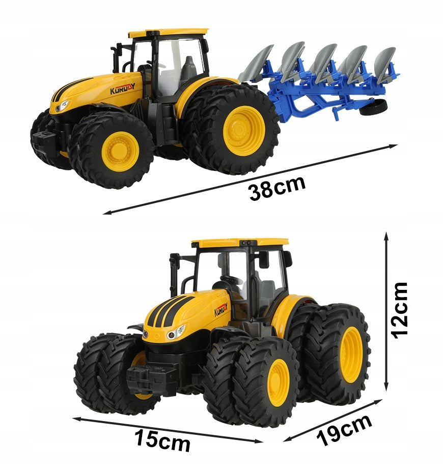 TRACTOR LARGE TRACTOR AGRICULTURAL MACHINE WITH PLOW GIFT FOR 3 4 5 6 YEAR OLD Brand Stator
