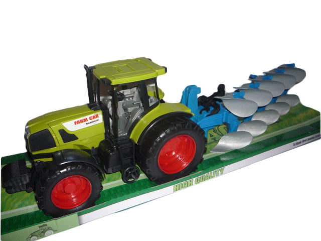 TRACTOR WITH AGRICULTURAL MACHINE UNDER LAMPSHADE Packaging status original