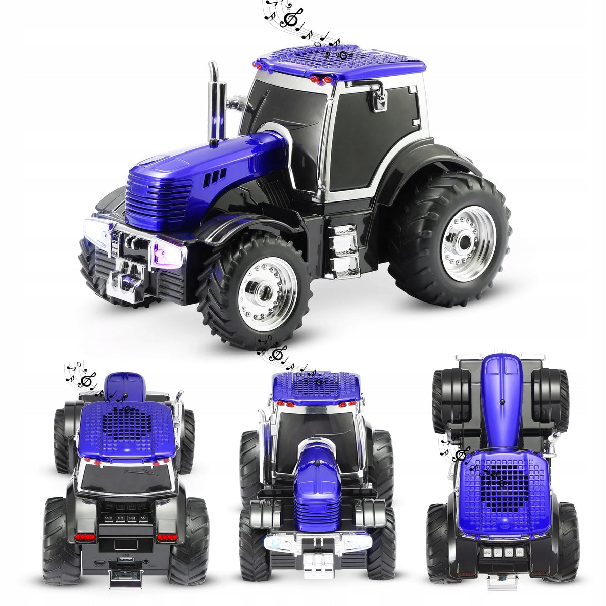 TRACTOR WITH BUILT-IN SPEAKER TRACTOR ILLUMINATION LED LARGE TOY XXL Manufacturer code TRAKTOR SAMOCHÓD Z GŁOŚNIKIEM BLUETOOTH