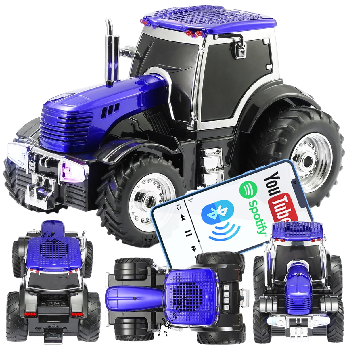 TRACTOR WITH BUILT-IN SPEAKER TRACTOR ILLUMINATION LED LARGE TOY XXL